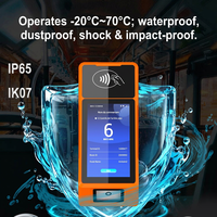 Terminal de Pago para Vehículos M10A, Validador de Autobús con Android 4G WiFi, Dispositivo de Pago con NFC, RFID, Mifare y Código QR, Android 13