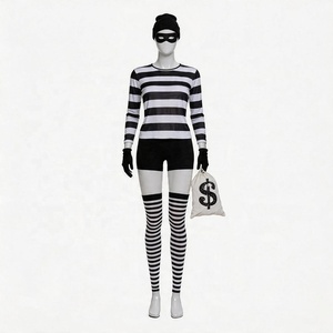 Disfraz de Ladrona para Mujer, Conjunto Completo para Cosplay, Halloween, Mascarada, Carnaval, Fiesta Temática, Actuación en Escenario, Juego de Roles - Product Image 1