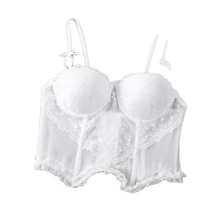 Maßanfertigung Reife Damen Satin Stickerei Erotische Transparente Unterwäsche 2024 Modenschau Luxus-Lingerie Mittlere Formgebung 3 - Product Image 3