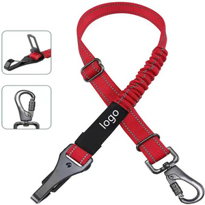 Venta al por mayor logotipo personalizado ajustable perro Correa cinturón de seguridad del <span class=keywords><strong>coche</strong></span> mascota seguridad <span class=keywords><strong>coche</strong></span> Correa - Product Image 1