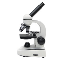 Microscope 2000x monocular straight tube with glass slide optical microscope science toy biology class