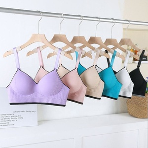 Sujetador de alta calidad para mujer, de una pieza, con botón trasero ajustable, ropa interior femenina cómoda sin aros, sujetador tipo top. - Product Image 5