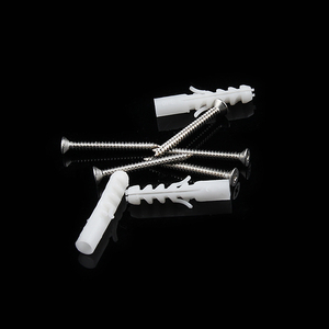 Bán Sỉ Phích Cắm Ni Lông 6X30 Neo Mở Rộng Cắm Tường Ni Lông Màu Trắng Không Có Môi - Product Image 5