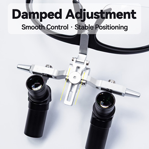 Professional 6X 4X TTL Prismatic Dental Loupes with Wireless LED Light, Ergonomic Adjustable <strong>Binocular</strong> for Surgical Procedures - Product Image 6