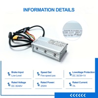 Kit de conversion de vélo électrique 36V 250/350/500W avec moteur à moyeu sans balais, affichage de la vitesse 30 km/h, étanche, ensemble de conversion de vélo électrique