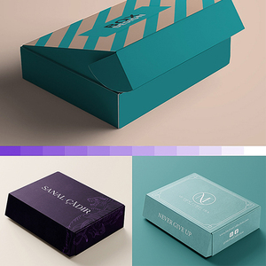 Venta al por mayor logotipo impreso personalizado sobres plegable caja de papel de regalo de cartón negro envío corrugado embalaje cajas de correo personalizado - Product Image 3