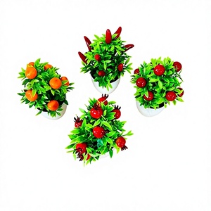 <span class=keywords><strong>ต้น</strong></span>แอปเปิ้ลบอนไซประดิษฐ์จากผ้าไหมหลากสี ขนาด 51x7 ซม. สำหรับตกแต่งเทศกาลอีสเตอร์และปีใหม่ วางตกแต่งบนโต๊ะ - Product Image 1