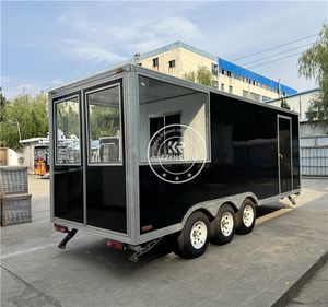 Mobile Coffee Pizza Pasta Food Truck Trailers Commercial Use Mobile Food Trailer Food <b>Cart</b> with Fully <b>Kitchen</b> Equipments - Product Image 2