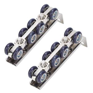 Moderner 8-Rad-Türschienen-Riemenscheiben-Hängebradsatz Werkseitig gelieferter Schiebe rollen für Schiebetüren - Product Image 3