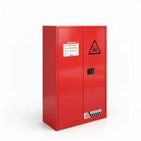 Armoire de stockage de produits chimiques dangereux en acier de style industriel moderne, armoire de sécurité ignifuge pour usage scolaire, inflammable, toxique