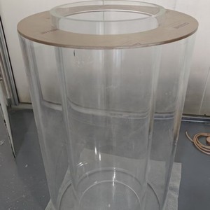 Tube circulaire en acrylique, dispositif expérimental, tube cylindrique en verre organique transparent, instrument de grande taille irrégulier, taille personnalisée - Product Image 1