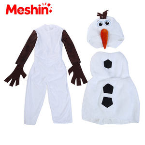 Disfraz de Papá Noel y Muñeco de Nieve Olaf para Bebés, Mono de Terciopelo Canario, Kit de Disfraces Navideños para Niños y Niñas, Regalo Navideño - Product Image 2