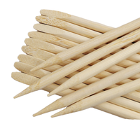 Brochettes en bambou rondes solides de 8 pouces, naturelles, personnalisées, en gros, pour sucettes, bonbons et glaces, outils Qingzhu, faciles à nettoyer