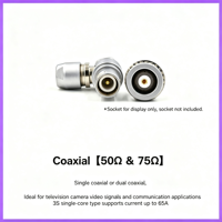 Connecteur compatible Lemo FLM à fiche coudée ERA, série 00S/0S/1S/2S, unipolaire 250 275, multipolaire 1-10 broches, à inserts escalonnés