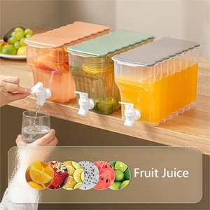 Distributeur de boissons glacées en plastique avec robinet sans fuite Distributeur de boissons pour réfrigérateur avec robinet pour fête - Product Image 5