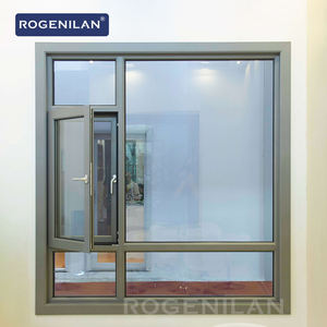 Fenêtres à battants en aluminium à double vitrage Rogenilan, fenêtre à double <span class=keywords><strong>action</strong></span> basculante et tournante, ouverture vers l'intérieur et vers l'extérieur - Product Image 2