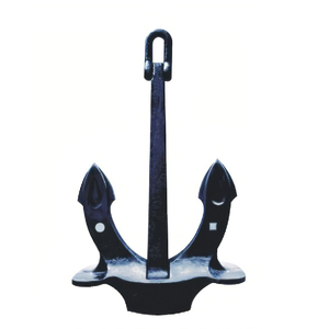 Ancre de bateau robuste en acier noir pour usage marin - Product Image 3