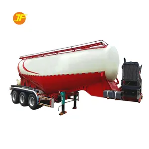 Tri essieux 35-65cbm poudre citerne en vrac ciment transporteur ciment Bulker Semi camion remorque à vendre