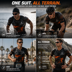 Traje de Triatlón Profesional Personalizado, Ropa de Ciclismo de Una Pieza para Natación, Ciclismo y Carrera, Ropa Deportiva Aerodinámica de Alto Rendimiento - Product Image 4
