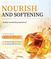 Masque nourrissant pour les pieds à l'osmanthus et au pétrolatum, essence riche, hydratant longue durée, anti-gerçures, adoucissant pour les talons