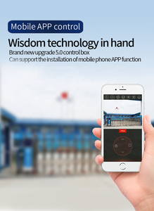 Khí công tự động điện có thể thu vào an ninh cổng thép không gỉ ngoài trời đường lái xe cổng cho trường học xây dựng sản xuất tại Trung Quốc - Product Image 4