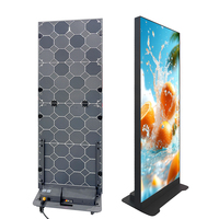 Pantalla LED P2.5 de paso fino, plegable y móvil, de alto brillo, con unión de video wall multipantalla
