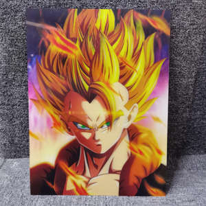 Affiche murale <span class=keywords><strong>manga</strong></span> holographique 3D lenticulaire personnalisée en gros Dragon Ball Z Goku Affiche anime 3D lenticulaire - Product Image 2