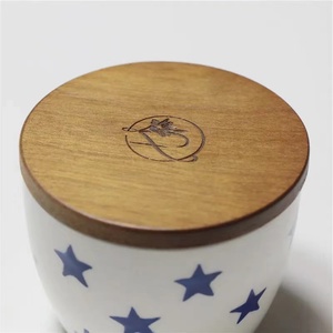 Tarros de almacenamiento de bambú y madera con tapas selladas y logotipo grabado personalizado para el hogar, ideales para botellas de vidrio. - Product Image 4