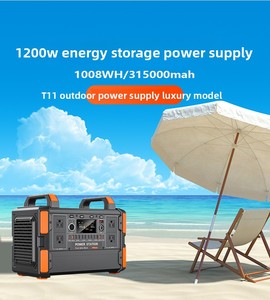 Cycles Custom Logo Pure Sine Wave MPPT Fishing Powered AC Plugs Solar <b>Generator</b> 1200 Watt Portable Power Station T11 High-Capaci - Product Image 4