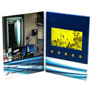Máquina de tarjeta de felicitación electrónica lcd, caja de regalo, folleto de vídeo - Product Image 2