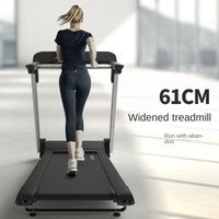 Caminadora Multifuncional de Plataforma Ancha para Uso Doméstico, Plegable, Silenciosa, con Amortiguación de Impactos, Equipo de Fitness con Monitor de Frecuencia Cardíaca