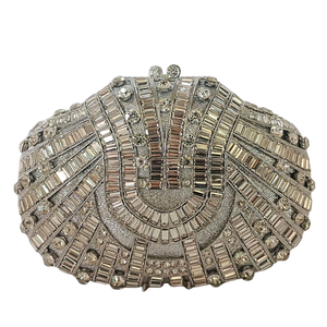 Women Unique <b>Top</b> Shaped Rhinestones Clutch Purse Luxury Dazzling Crystals Evening Bag for Fashion Show Charity Ball - Product Image 4