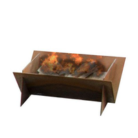 Cheminée de foyer portable en acier personnalisé, brûleur de bûches, tresse en métal, bol pour barbecue jardin extérieur