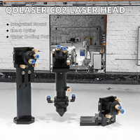 Ensemble de têtes laser CO2 QDLASER avec interface de refroidissement par eau et miroir de diamètre [indiquer le diamètre]. 30/Diamètre de l'objectif. Support de montage intégratif 25 FL 63.5/101.6 Nouveau 2023
