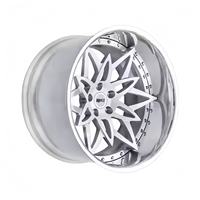 Jantes de voiture de course en alliage d'aluminium forgé, 2 pièces, nouveau design, personnalisables, 18-22 pouces