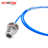 Câble coaxial RF semi-flexible 086 de 30 cm avec connecteurs N femelle vers N mâle, 50 ohms, fourni par l'usine