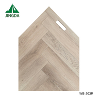 Plancher stratifié en bois HDF à clic, résistant à l'eau, AC3 AC4 AC5, motif chevrons, épaisseur 8 mm 10 mm 12 mm, chêne blanc, Piso Laminado