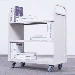 Carrito para biblioteca, <span class=keywords><strong>escalera</strong></span> para libros, estantería silenciosa móvil <span class=keywords><strong>de</strong></span> hierro y madera para sala <span class=keywords><strong>de</strong></span> archivo, almacenamiento <span class=keywords><strong>de</strong></span> datos <span class=keywords><strong>de</strong></span> documentos para uso escolar y oficina - Product Image 5