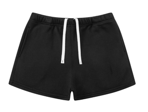 <b>Elastic</b> <b>Waistband</b> 350G Fleece Loose <b>Shorts</b> With Drawstring And Pockets Solid Color Casual <b>Men's</b> <b>Short</b> <b>Shorts</b> - Product Image 2