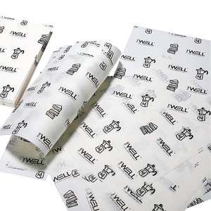 Emballages alimentaires personnalisés imprimés recto simple, résistants à la graisse, pour hamburgers, sandwichs, biscuits, pain, impression sérigraphique à usage unique - Product Image 1