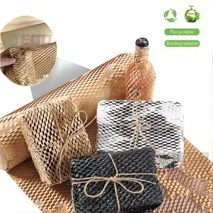 Sustainable Packaging Supplier Honeycomb Wrapping Paper Rolls Eco Friendly Kraft Paper For Packaging