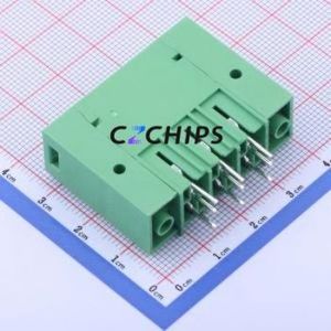 JL5EDGVHM-76203G01 Plug-in Terminal Block Through hole,P=7.62mm Board-to-Board / Socket - Closed Screw Fixing 1x3P 7.62mm - Product Image 2