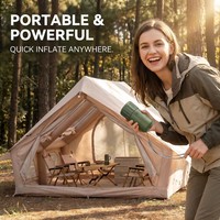 Pompe à air haute pression en gros avec arrêt automatique, gonflage et dégonflage, pompe à air électrique rechargeable pour matelas pneumatique
