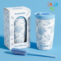 Nouvelle Tasse à Café Isotherme de Voyage en Acier Inoxydable à Double Paroi 12oz, Style ODM Everich