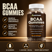 Gummies BCAA et Créatine OEM – Compléments Nutritionnels Sportifs pour Adultes – Énergie, Récupération, Amélioration de l'Immunité – Véganes et Sans Sucre