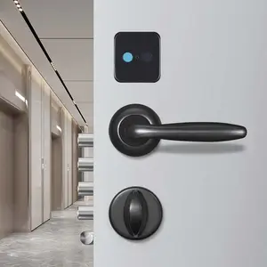 Smart Door Lock With Finger Print And Keys Electronics Card Intelligent Keyless