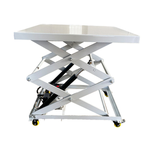 Plateforme élévatrice à ciseaux mobile de 150 kg, 200 kg, 300 kg, table hydraulique à pousser avec roues - Product Image 4