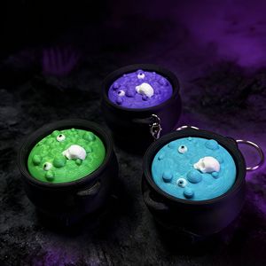 สินค้ามาใหม่ในสต็อก กระปุกแม่มดสุดสร้างสรรค์ กดคลายเครียด ของขวัญวันฮาโลวีน ของเล่นตกแต่ง พวงกุญแจ - Product Image 1