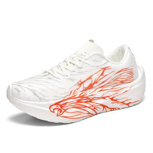 Artistic Eagle Graphic Hommes Femmes Chaussures de course Flexible Knit Carbon Plate Sports Sneakers avec Responsive Optimal Arch Support - Product Image 1