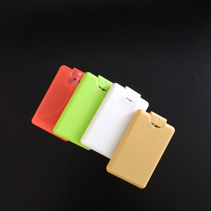 Wholesale Colorful 20ml Refillable Card Shape Pocket Size Plastic <b>Perfume</b> Spray <b>Bottle</b> - Product Image 3